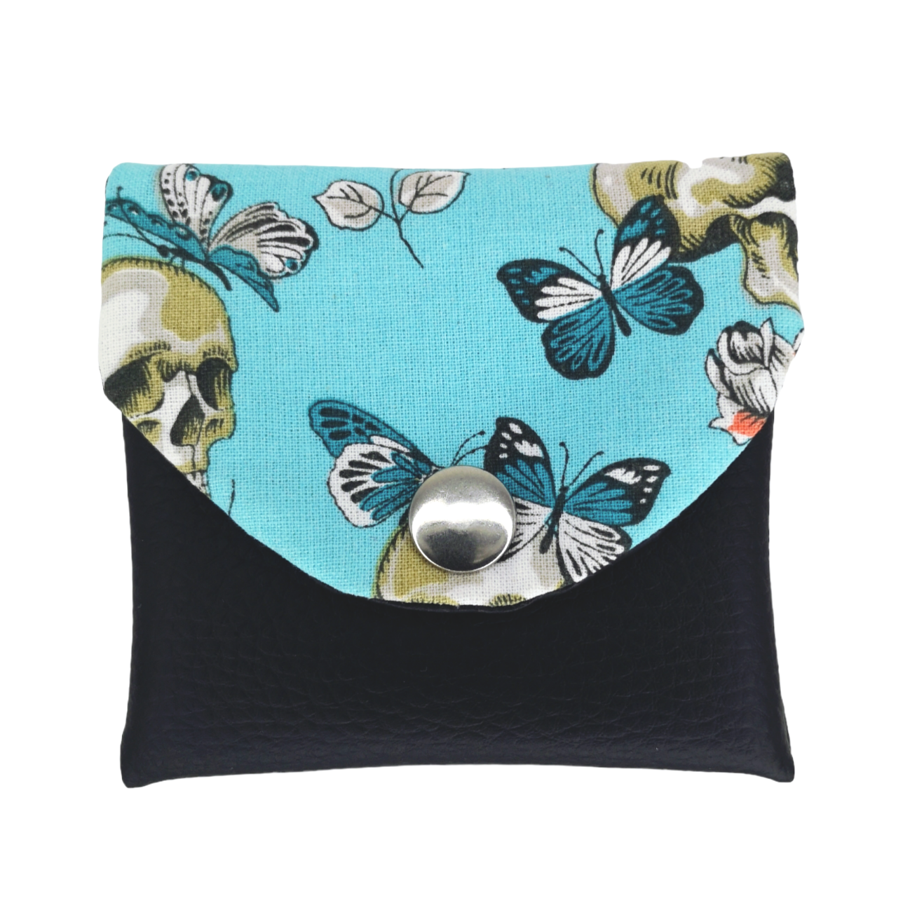 Wallet Skulls and butterflies