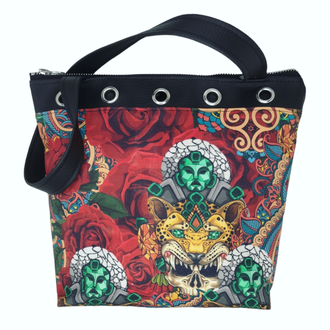 Sac Seau En Daim Violet – Imprimé Panthère Léopard | Chaîne Bandoulière Main