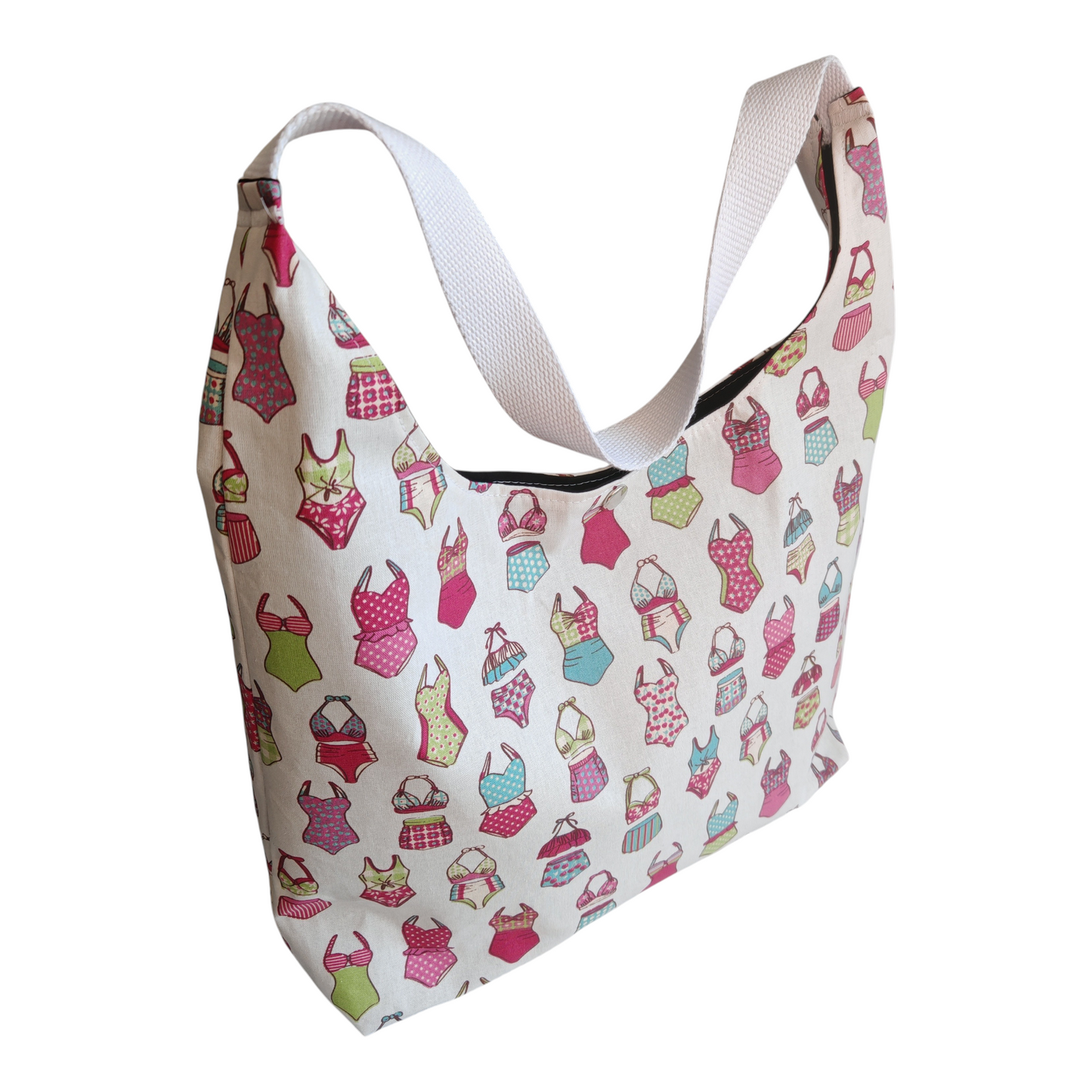 Pin-up swimsuit hobo bag