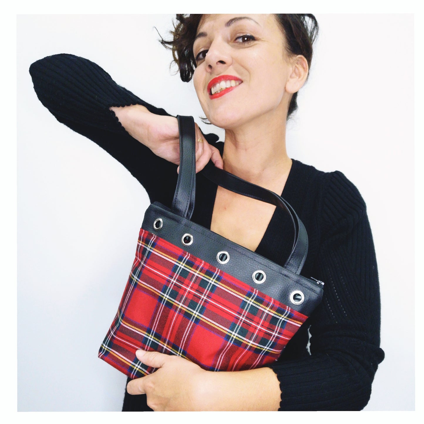 TARTAN mini handbag