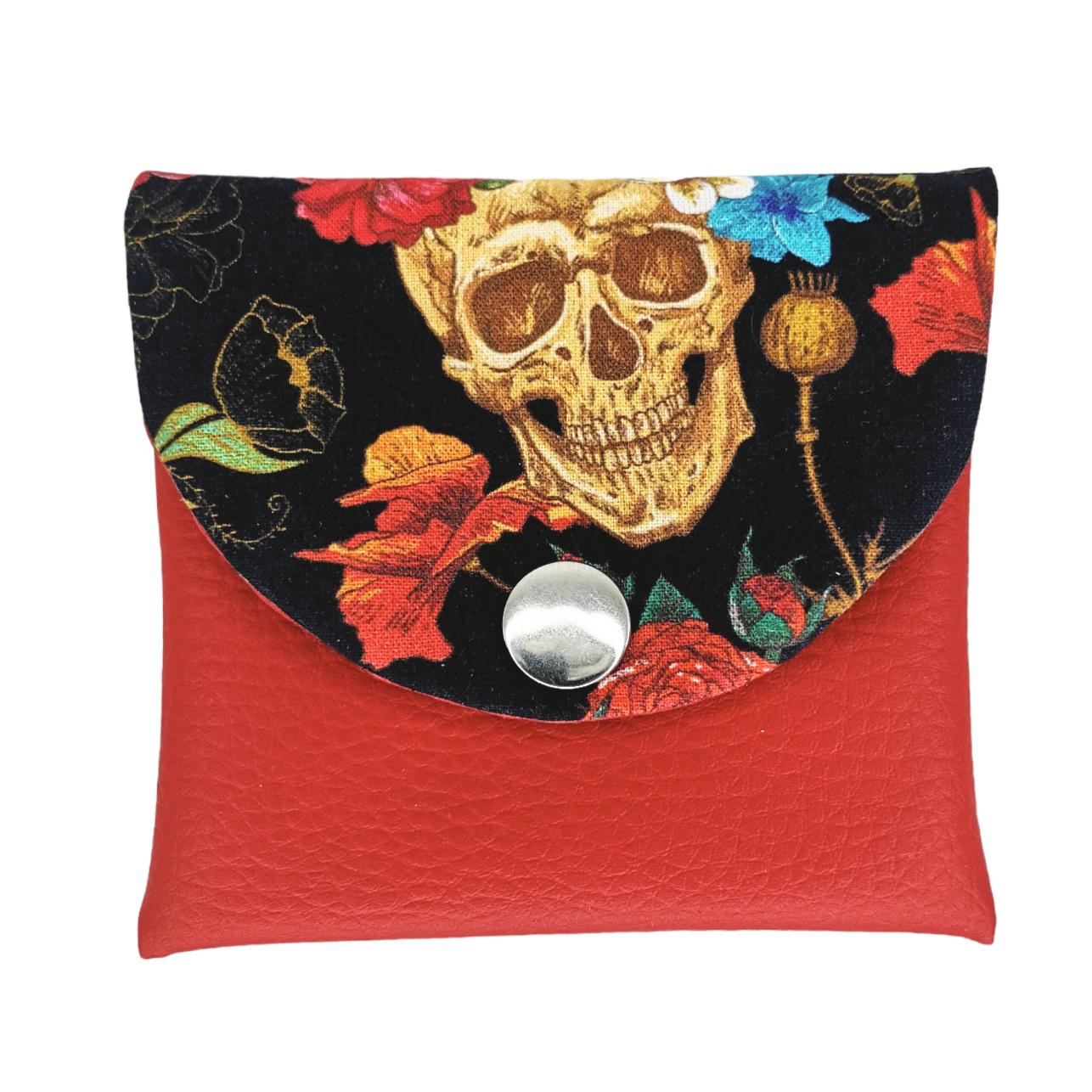Porte-monnaie Skull Flower