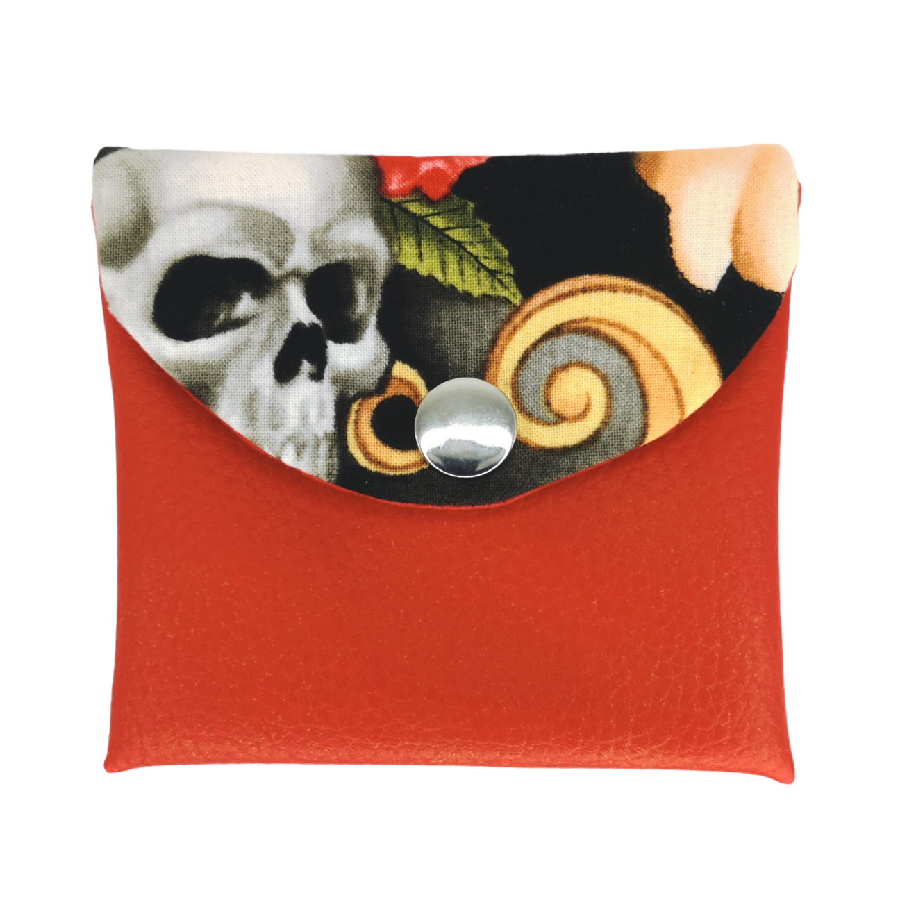 Coin purse Red skulls